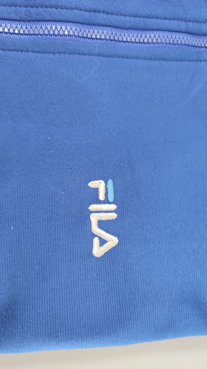 Vêtement Homme Veste zip bleu Fila taille M taille L #Retrostreet - photo numéro 2