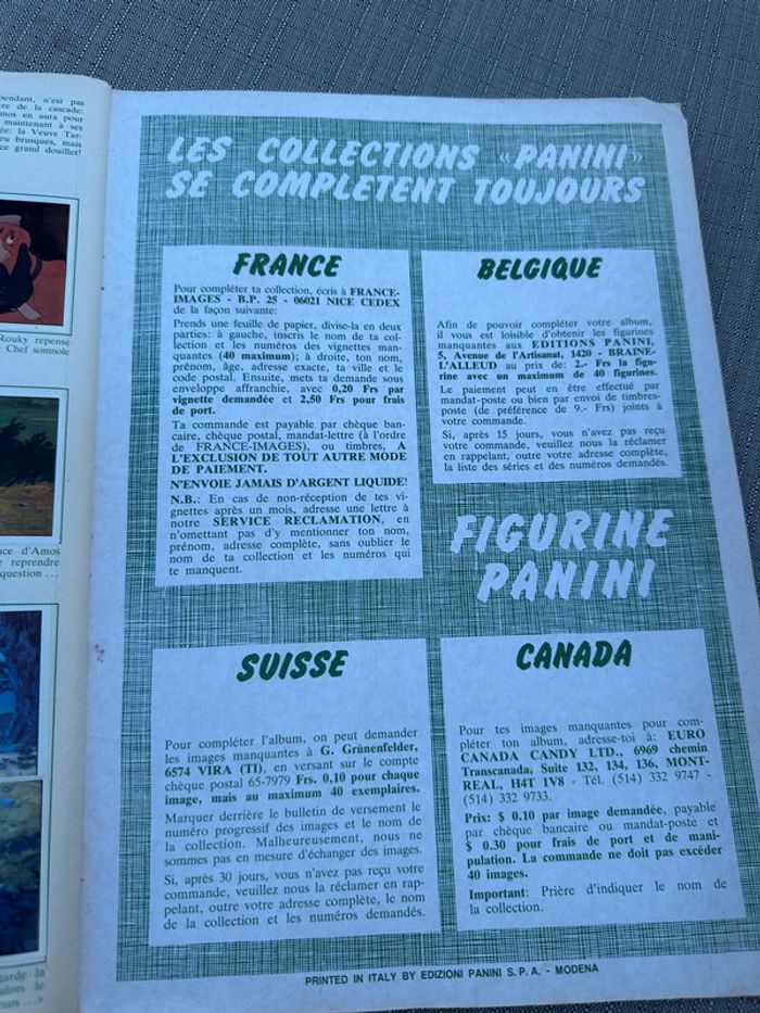 Album vignettes Panini grand format complet ancien Walt Disney Rox et Rouky autocollants - photo numéro 18