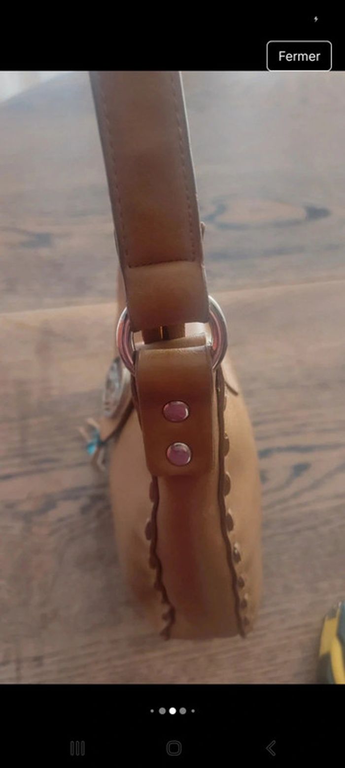 Jolie Sac á main Gian Marco Venturi marron - photo numéro 13