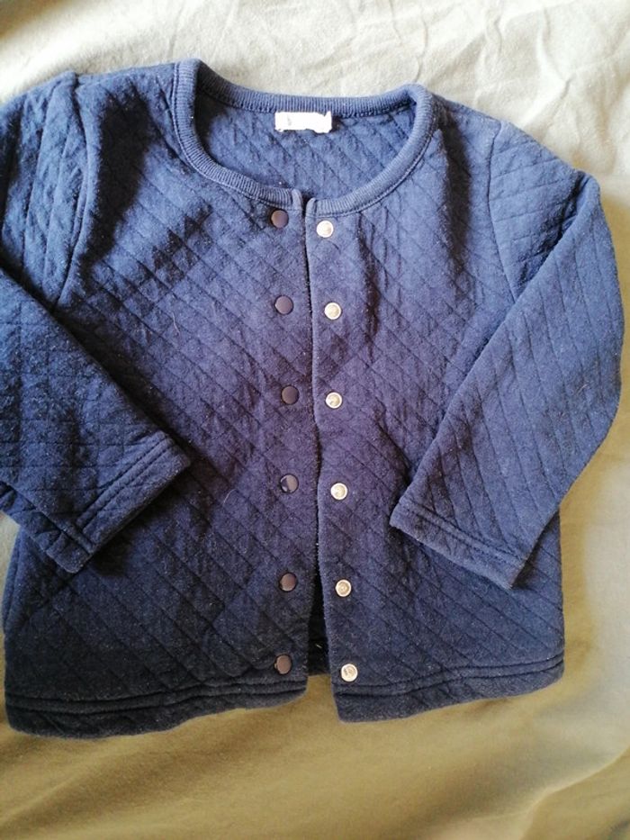 Gilet bleu bout'chou 24mois - photo numéro 3
