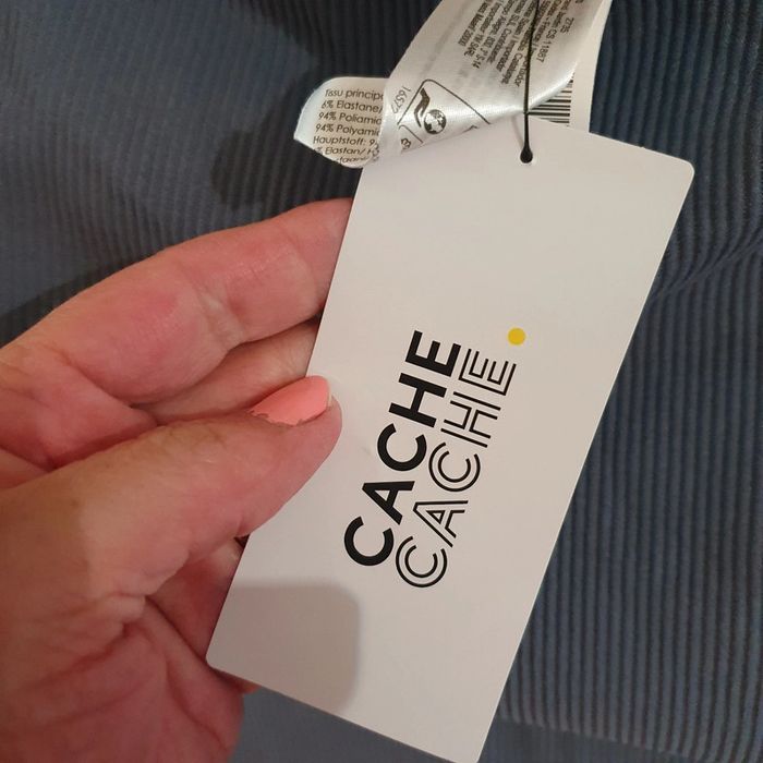 Tee-shirt Femme Couleur pétrole taille L Cache-cache - photo numéro 4