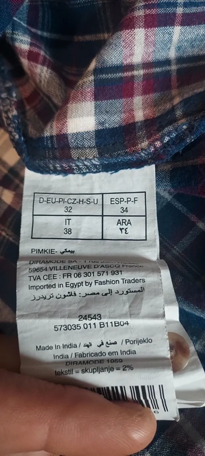 Chemise 100% coton T.34 - Pimkie - photo numéro 4