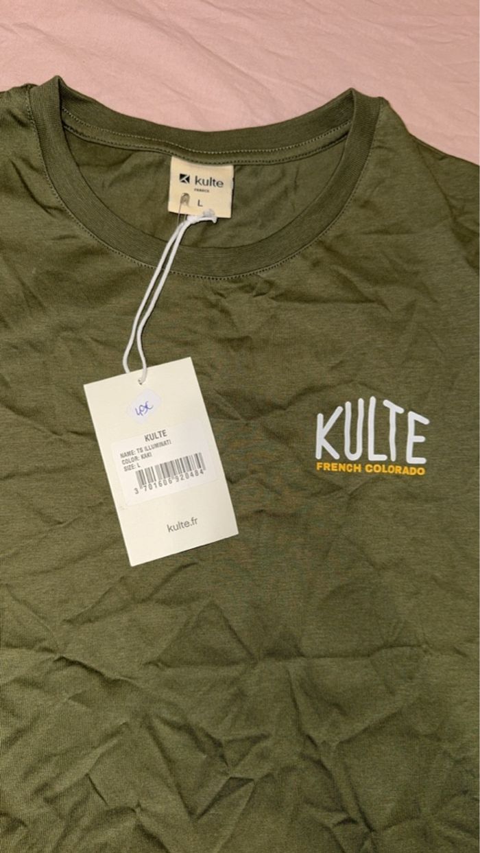 Teeshirt kulte kaki taille L neuf - photo numéro 3