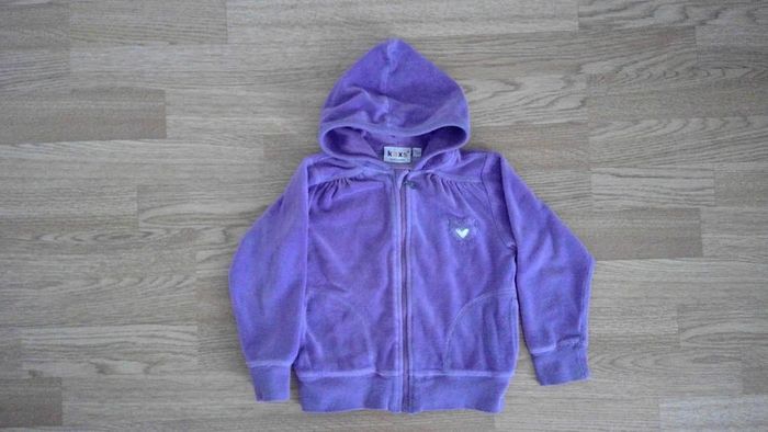 Sweat zippé avec capuche taille 98-104 - photo numéro 2
