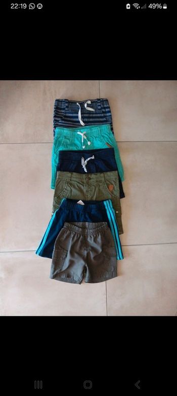 Lot shorts 12 mois