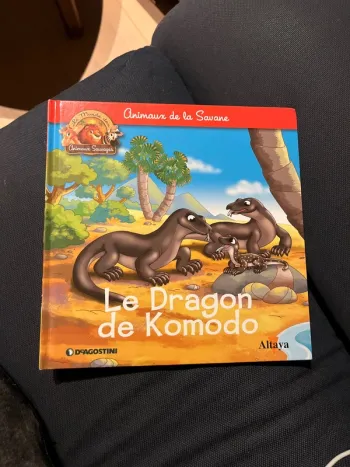 Livre pour enfants altaya le dragon de komodo