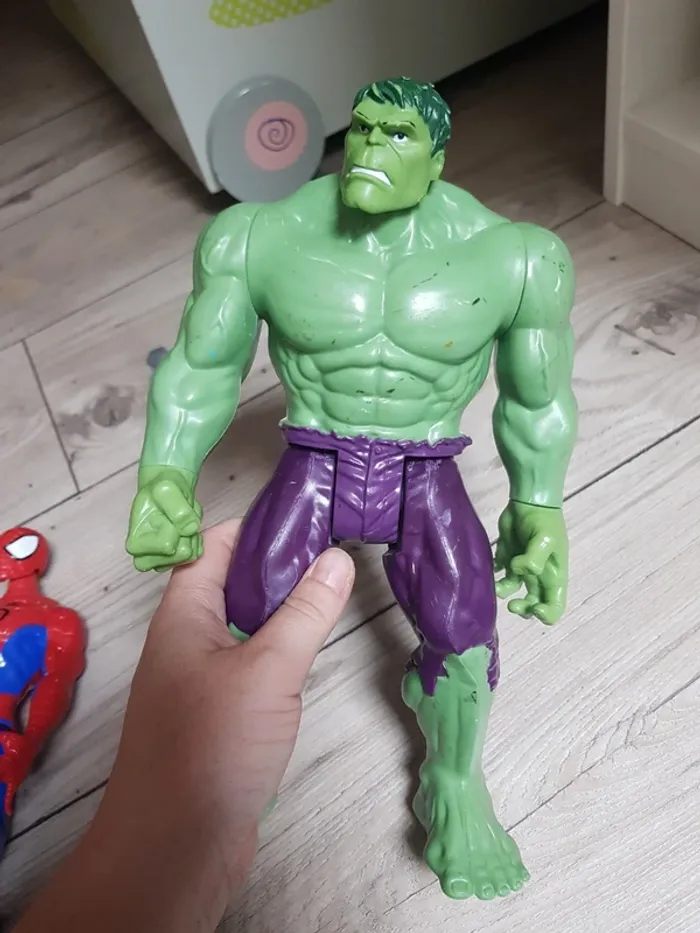 Lot de 3 figurines Marvel Iron Man, Spider Man et Hulk - photo numéro 7
