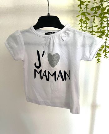 Très beau tee shirt à courte manche bébé fille