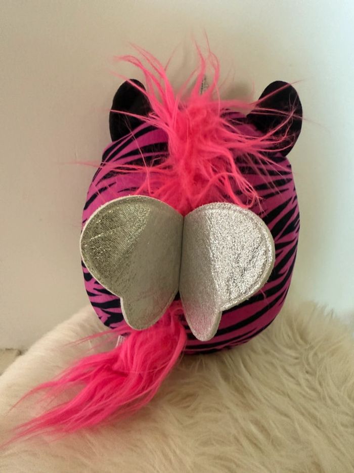 Peluches Rainbocorns - Eggzania Peluche Zèbre Rose très bon état - photo numéro 2