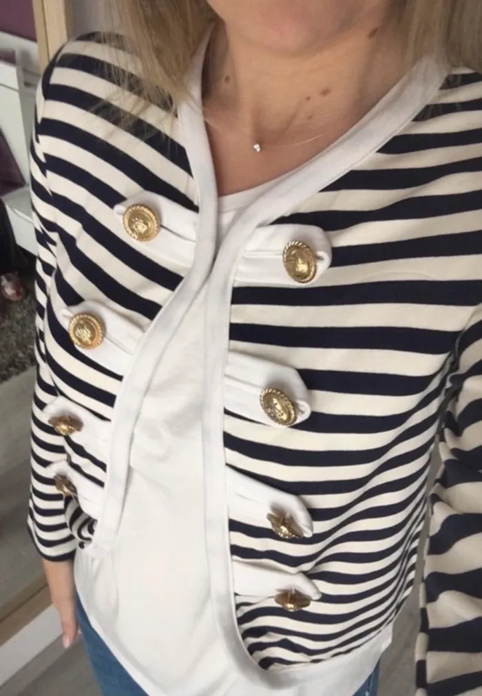 Veste marinière à épaulettes - photo numéro 2