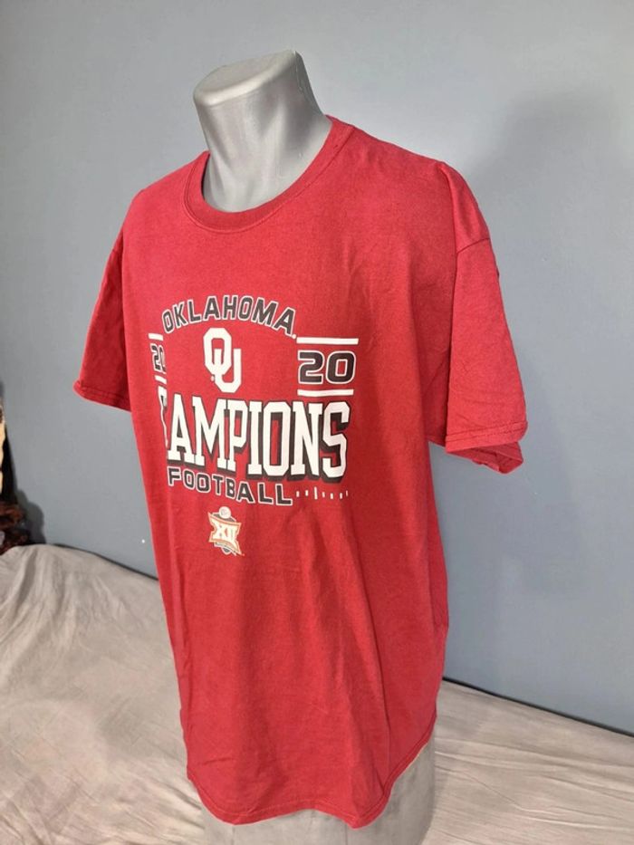 T-shirt imprime blue84 - Champions de Football – Oklahoma Sooners 2020 (505) - photo numéro 5