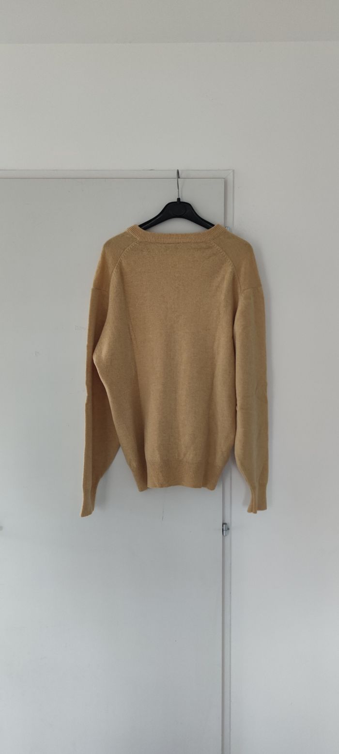 Pull homme La Redoute XL – 100 % laine – Jaune moutarde – Très bon état - photo numéro 2