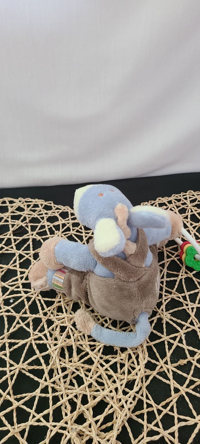 Doudou Ane Paco salopette marron hochet NOUKIE'S - photo numéro 3