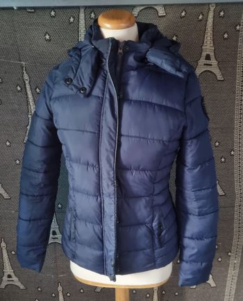 Veste doudoune marine à capuche taille XS Kaporal