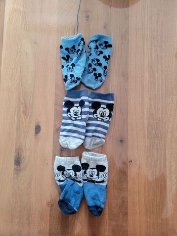 Lot de 3 paires de chaussettes 19/22 Disney Mickey