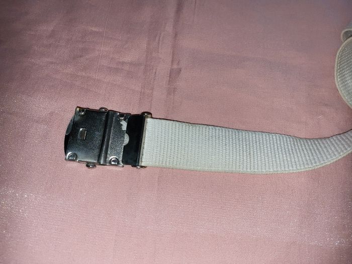 Ceinture boucle argente taille 90 cm - photo numéro 2