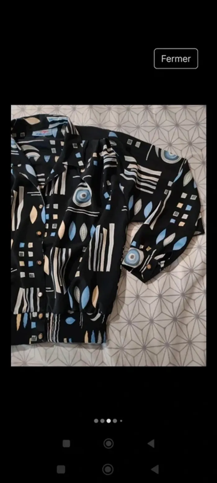 Veste Vintage Les 3 poissons T 40/42 - photo numéro 3