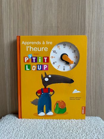 Livre apprends à lire l’heure avec p’tit loup 