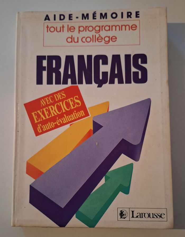 Manuel de tout le programme de français au collège en 1991