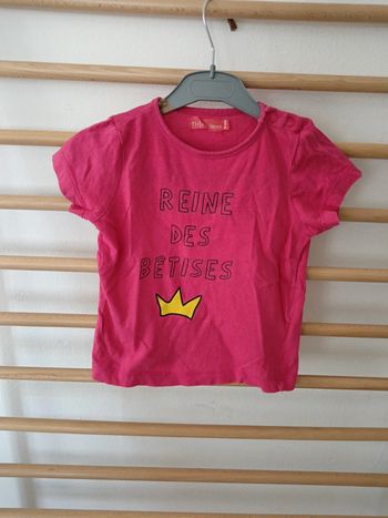 T-shirt tissaia reine des betises