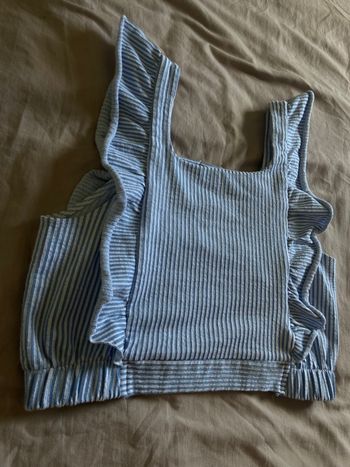 Top Debardeur péplum crop élégant