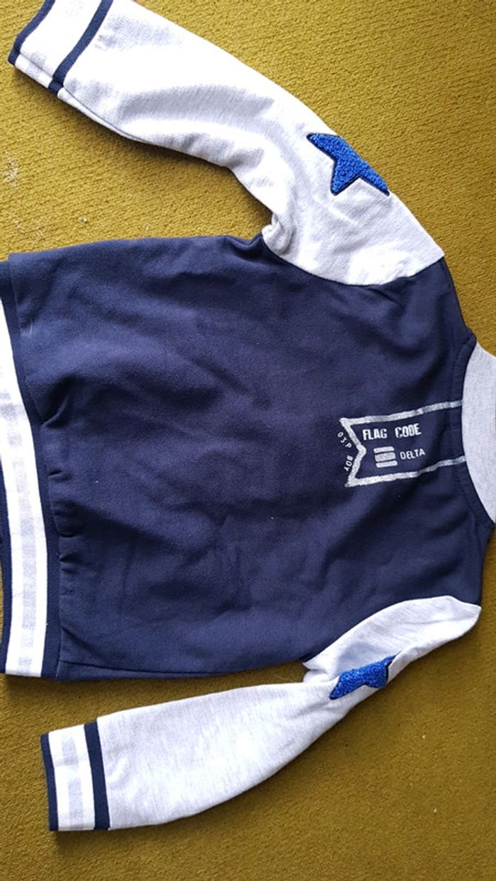 Veste gilet garçon 2ans 3pommes neuf - photo numéro 3