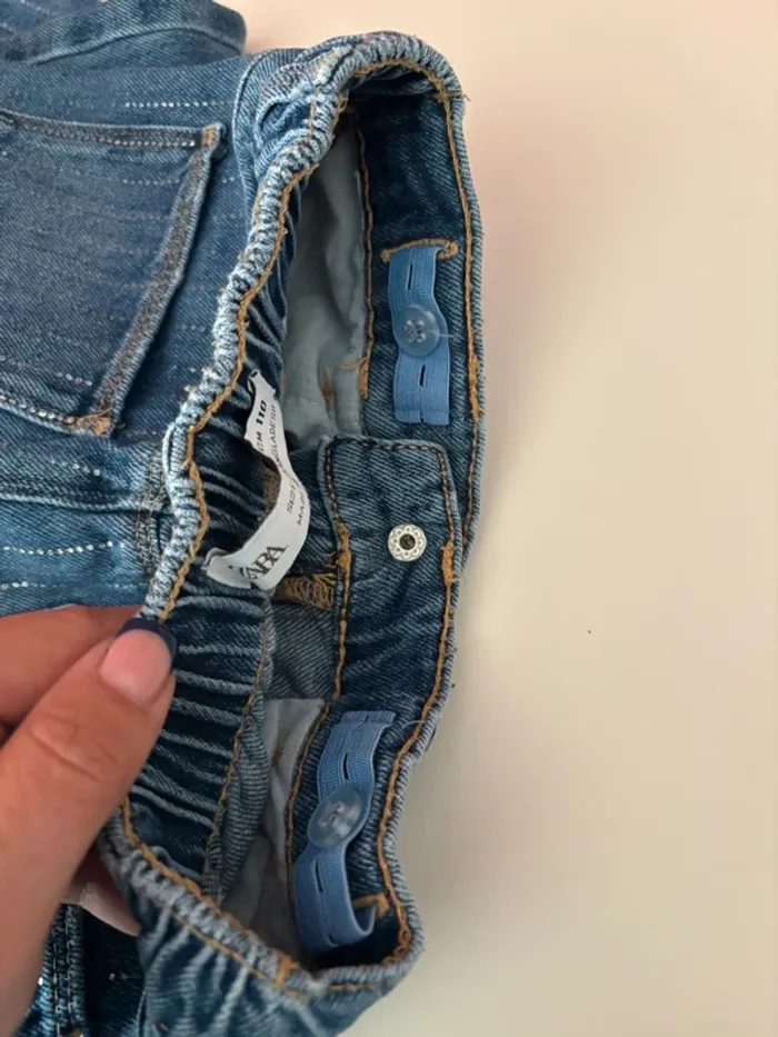 Jeans ZARA points argentés 4-5Y/110cm - photo numéro 5
