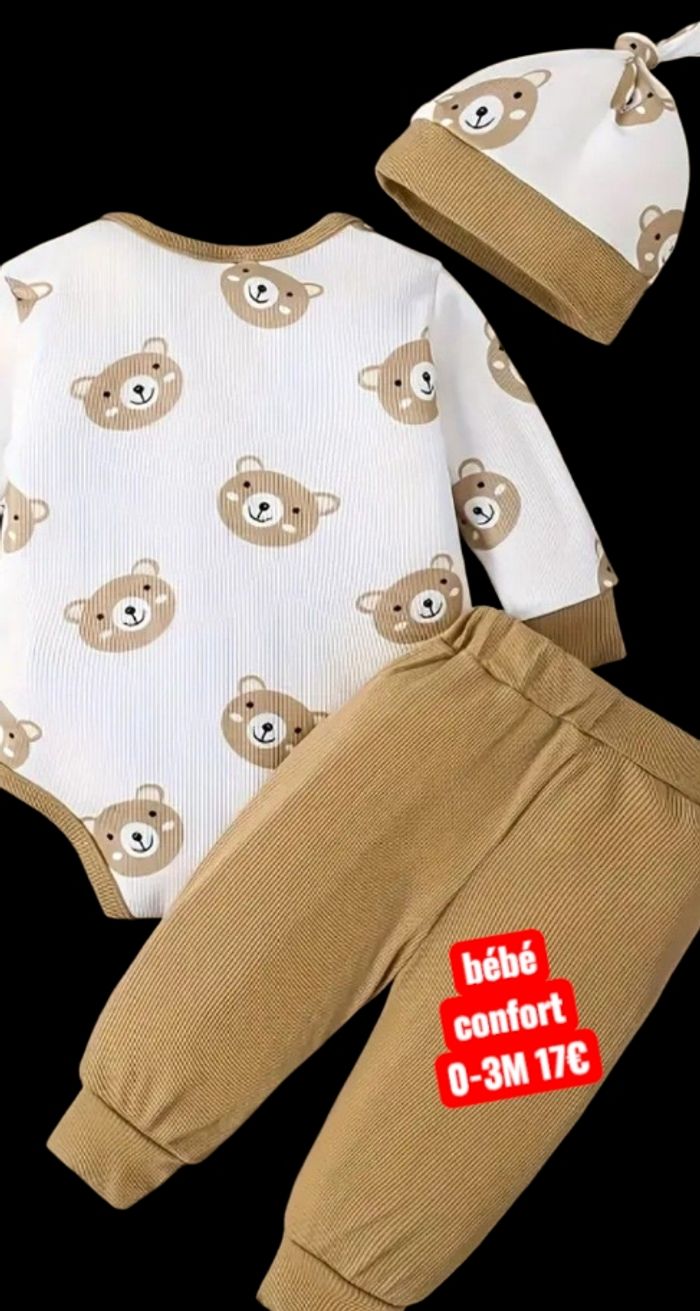 Tenue bébé 3 pièces 0-3M  17€ - photo numéro 9