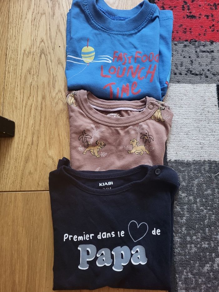 3 tee-shirts en parfait état