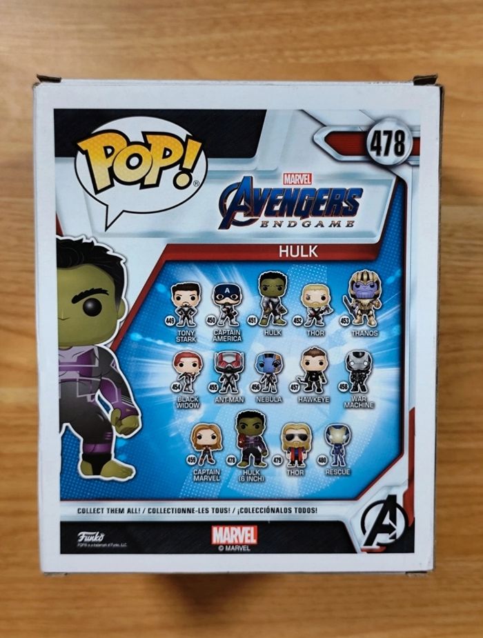 Lot 2 Funko Pop! Hulk #478 (Avengers Endgame) Red Hulk #1366 (Captain America Brave New World) - photo numéro 4