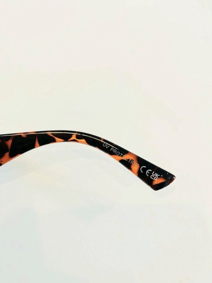 Lunette de soleil femme rectangulaire marron léopard verres dégradés uvprotection catégorie 3 - photo numéro 5