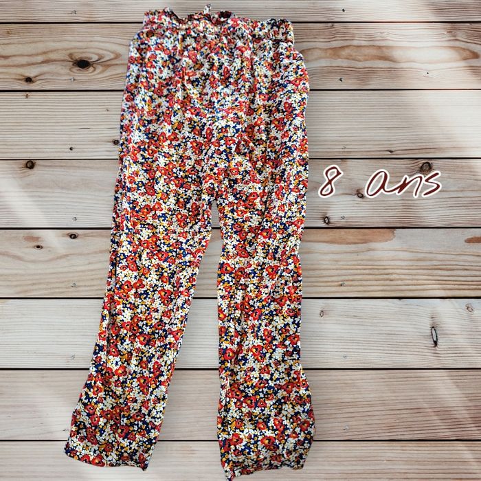 👖 Pantalon fluide à fleurs – Vertbaudet – 8 ans 👖 - photo numéro 2