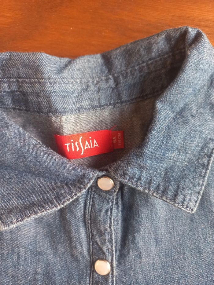 Robe en jean légère manches longues - photo numéro 3