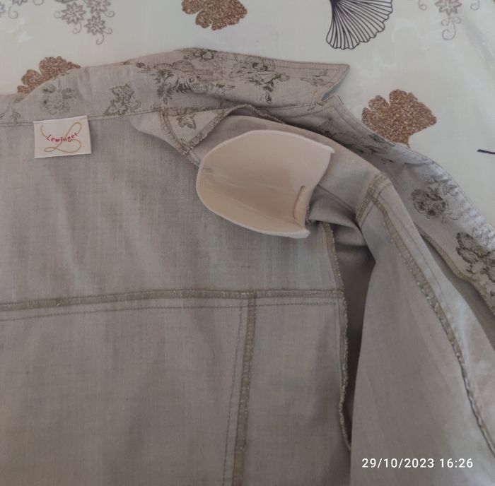 Veste beige imprimé floral LEWINGER - photo numéro 9