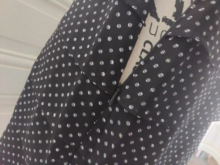 Robe à pois noire L - photo numéro 11