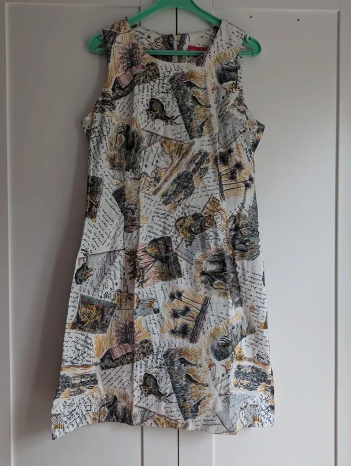 Robe droite vintage savane Alain manoukian