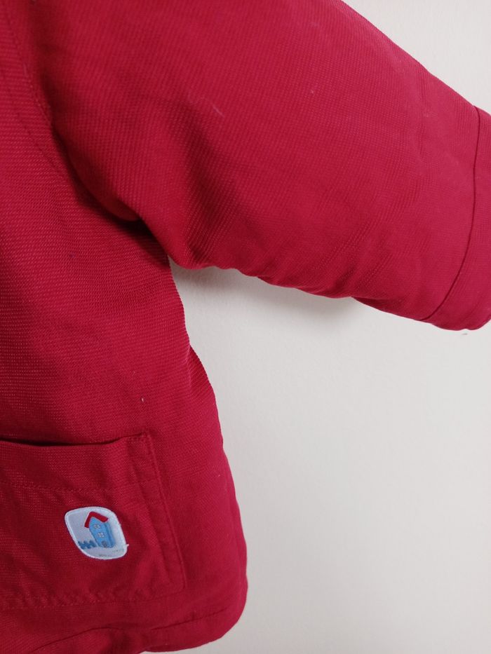 Blouson à capuche Jacadi 12 mois - Rouge - Excellent état - photo numéro 3