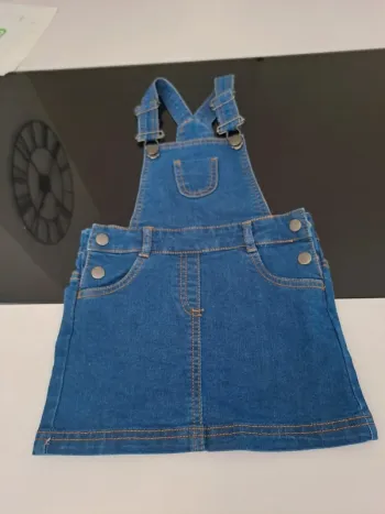 Salopette robe en jean 3 ans