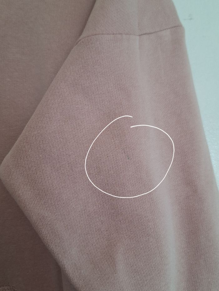 Sweat à capuche couleur unie rose - photo numéro 5