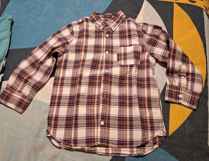 Chemise à carreaux 5-6 ans