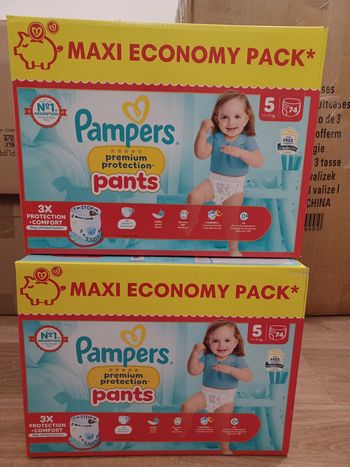 2 Maxi-Eco-pack Pampers premium pants Taille 5