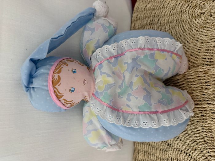 Ancien doudou poupée chiffon vintage - photo numéro 2