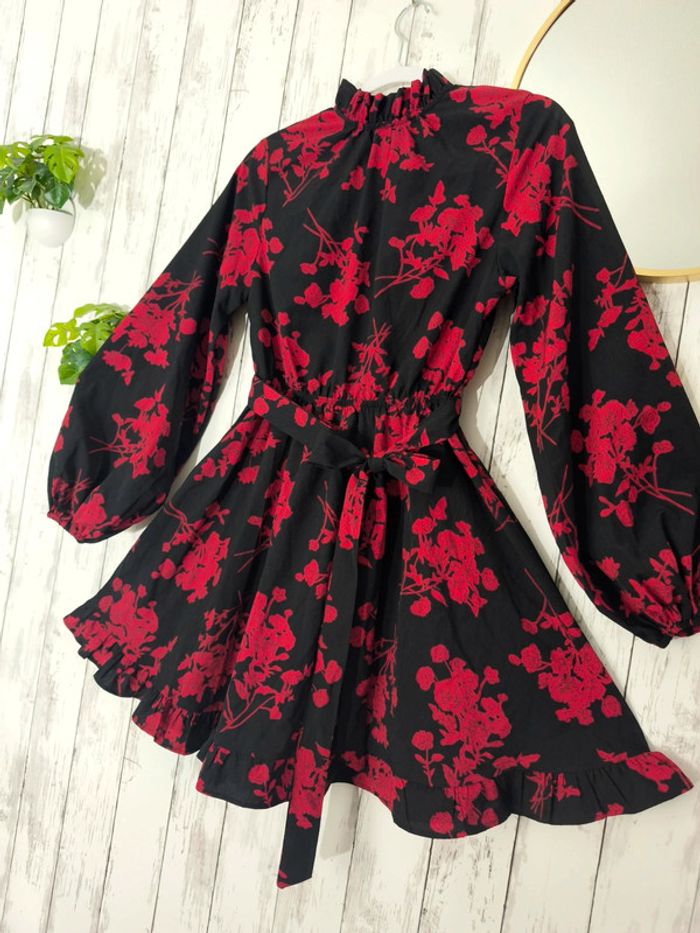 Robe rouge et noir Shein femme S - photo numéro 3