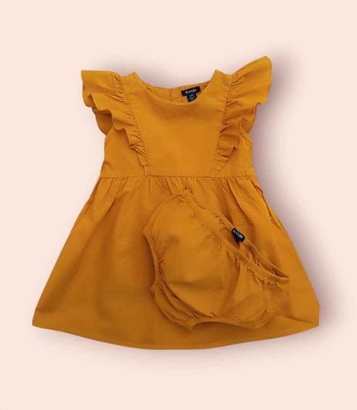 🔸Ensemble Robe + Bloomer Kiabi – 12 Mois Fille 🔸