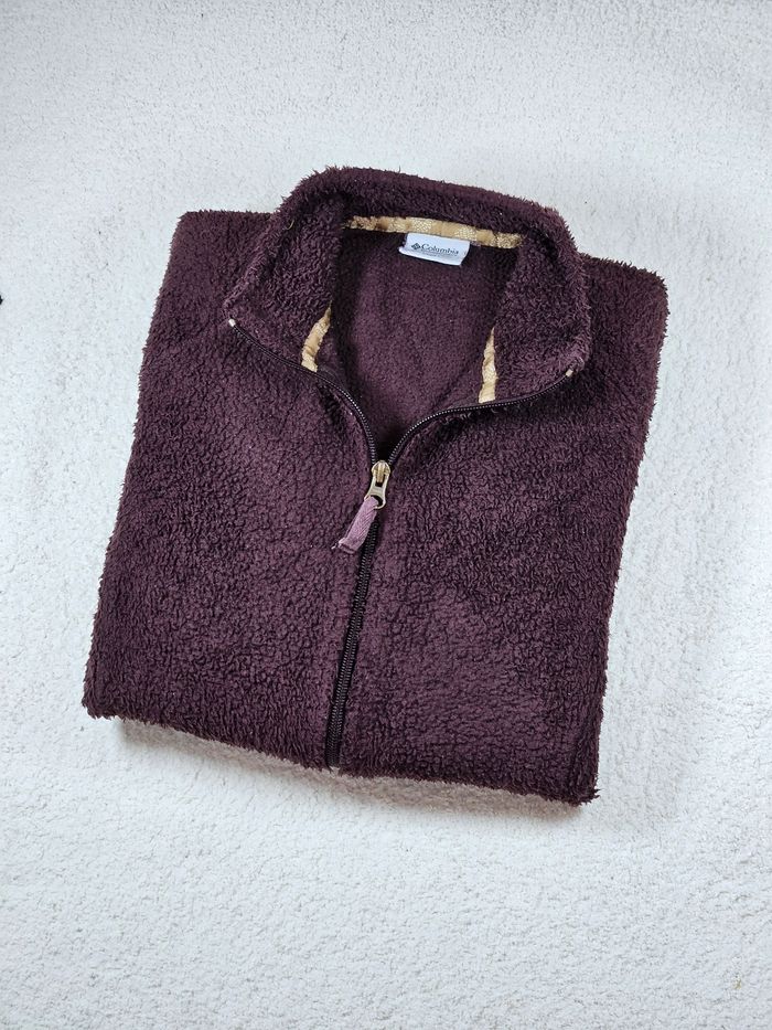 Veste Polaire Columbia bordeaux