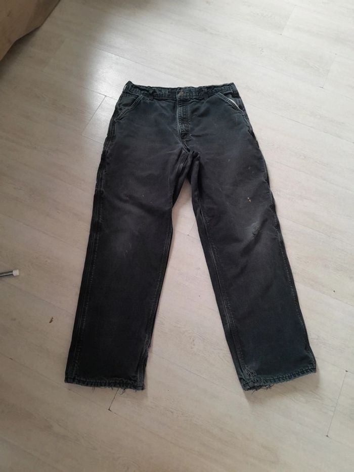 Jean Carhartt pièce rare doublé carreaux workwear 34