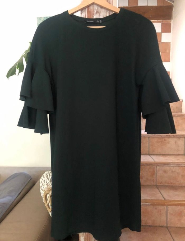 Bershka robe vert foncé T: S