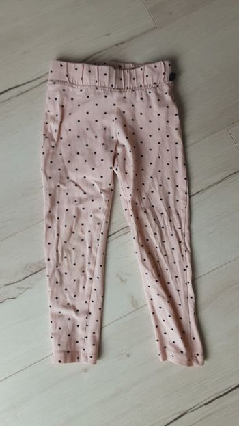 Vêtement fille pantalon legging rose à pois Lili Marelle 4 ans