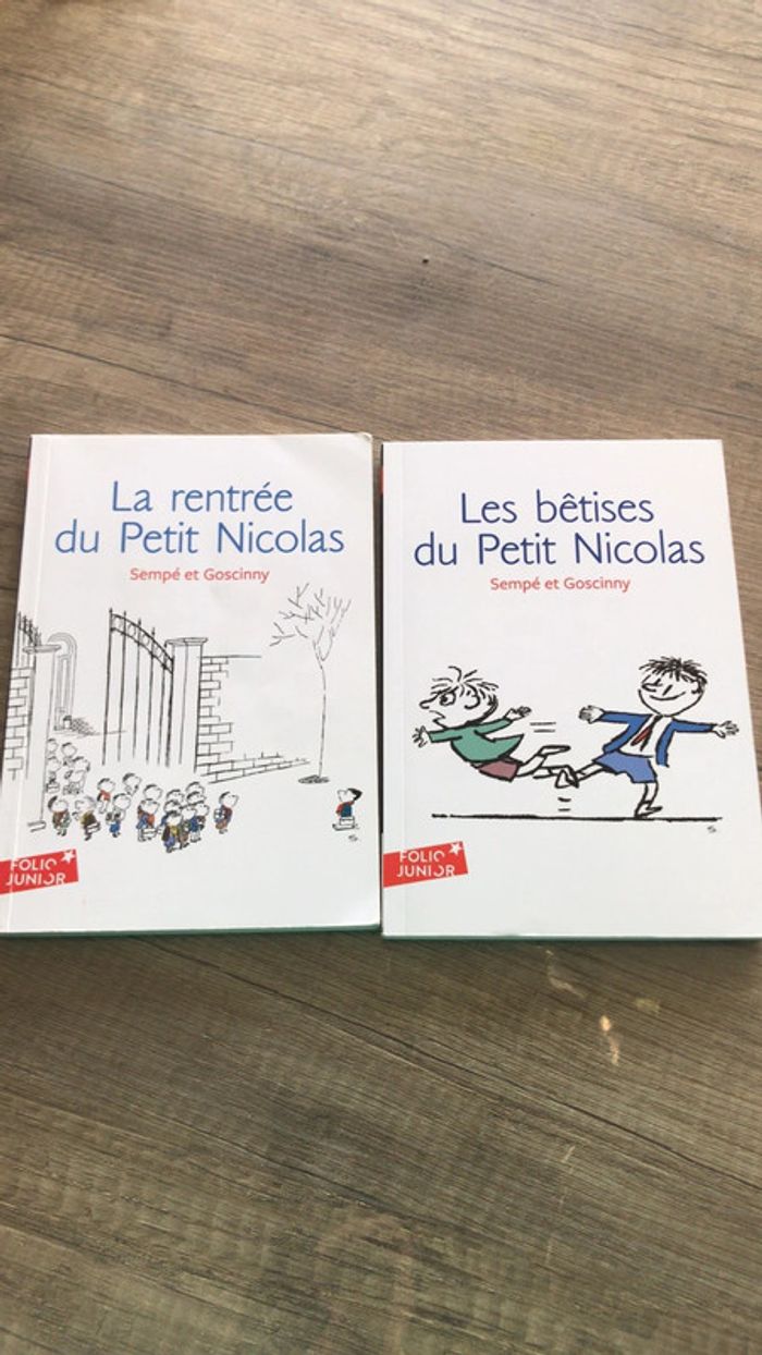 Lot de 2 livres le petit nicolas
