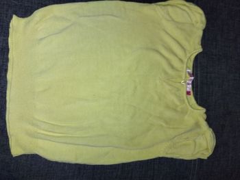 Pull fille jaune